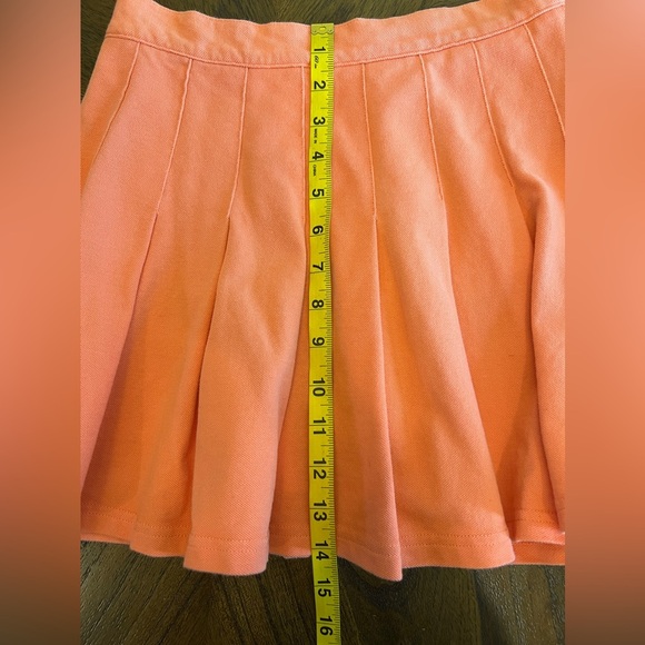 Urban Outfitters Peach Pleated Tennis Skirt Size XS Knit Mini Skater Style - Picture 8 of 9